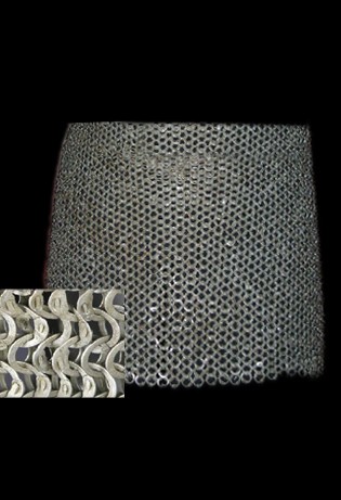 Skirt - Flat Ring Wedge Riveted Chainmail 