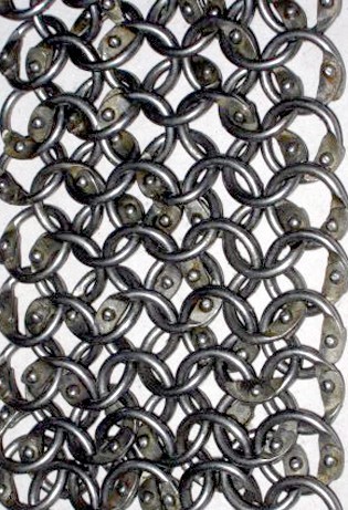 Chainstrips - round rings 9mm, fully riveted (round rivet)