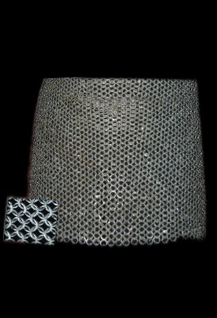 Skirt - High Tensile Wire Butted Round Rings Chainmail 