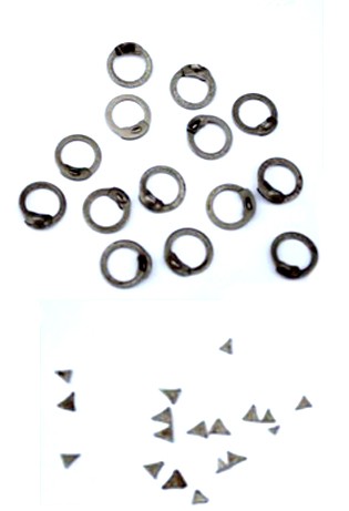 Flat rings with Wedge rivets 