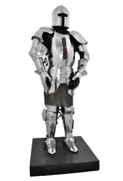 Milanese Armour C. 1450 - 16 G Steel-Fully Articulated and Wearable