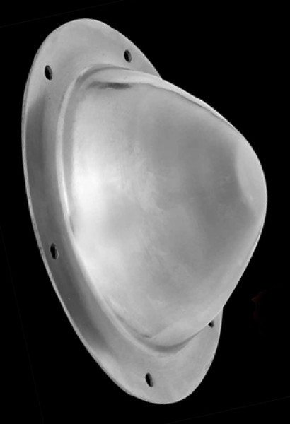Shield buckle, 2 mm steel, with rivets