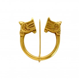 Viking  Ring Fibel Clasp with Animal Head