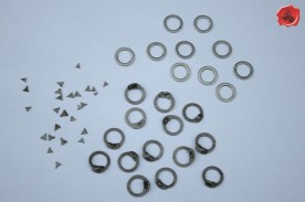 Flat rings with Wedge rivets-9mm