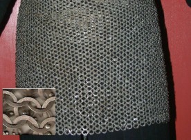 Skirt -  FLAT RING ROUND RIVETED CHAIN MAIL