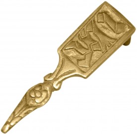 Strap End for Belt with Jesus Christ Inscriptions