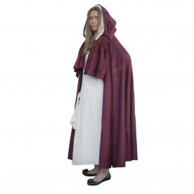 Medieval Ladies Cape » with drapery and hood