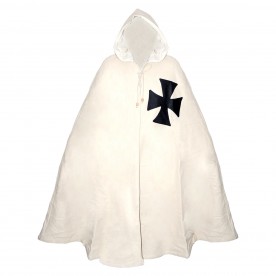 Teutonic Knights Medieval Cloak - Authentic Crusader Hooded Cape