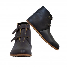 13th Century Soldier's shoes with two Buckles and Straps