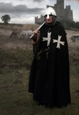 Knights Hospitaller Cloak - Heavyweight Woolen With Linen Crusader Cape