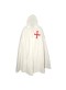 Templar Cloak, Hooded Cloak, Wool Medieval Handmade Cloak, Reectment, LARP, Theater Costume 