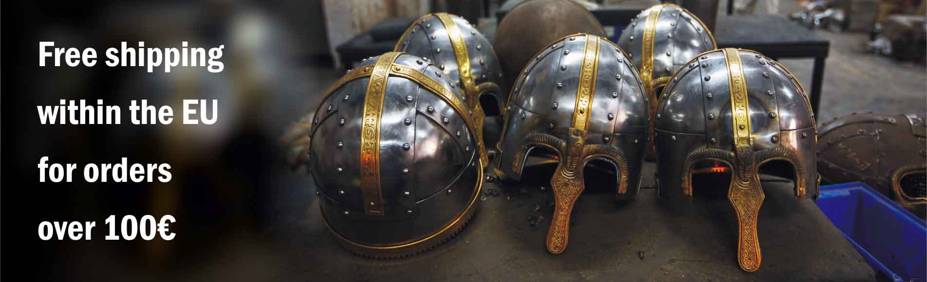 Medieval style helmets